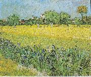 Vincent Van Gogh View of Arles with irises in the foreground Spain oil painting artist